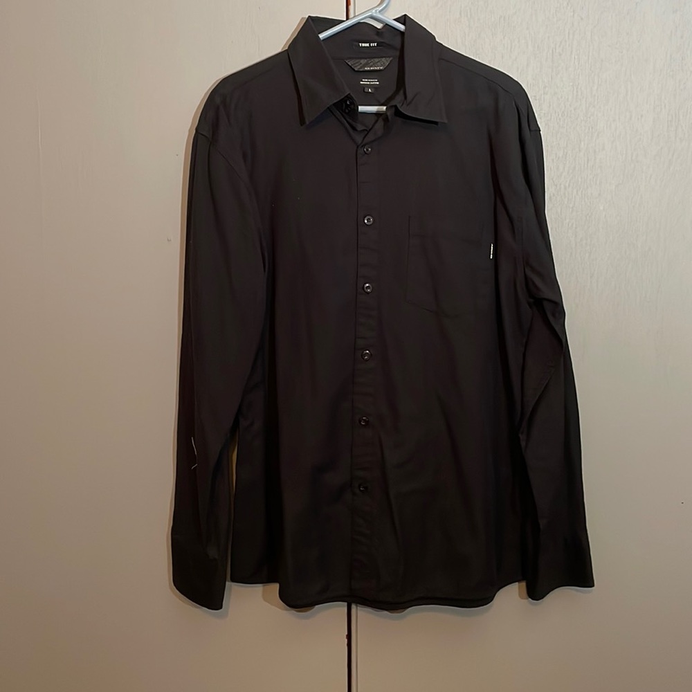Oakley Black Long Sleeve dress shirt Sz large True Fit